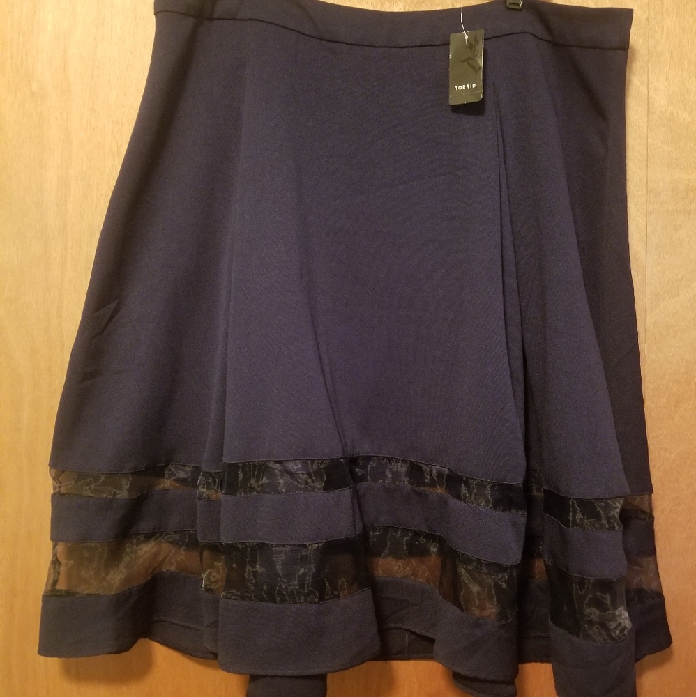 High waisted swing skirt